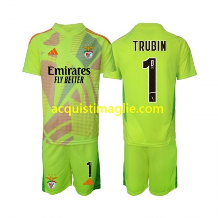 Divisa di Calcio Benfica Anatolij Trubin 1 Portiere Bambino Prima 2024/2025